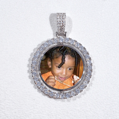 3D Spinning 2-Faced Custom Picture Pendant