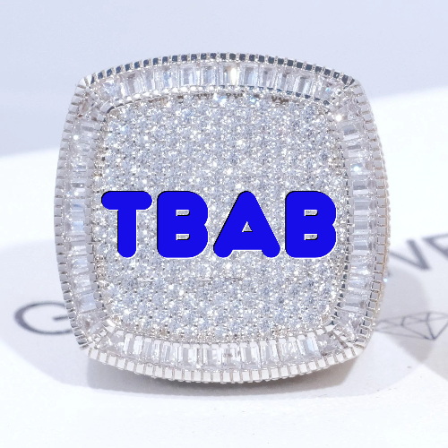CUSTOM LETTER 3D ICED RING