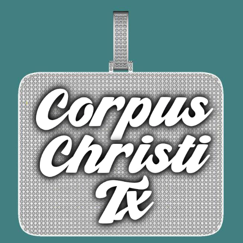 CUSTOM LETTER NECKLACE 3D BIG SQUARE