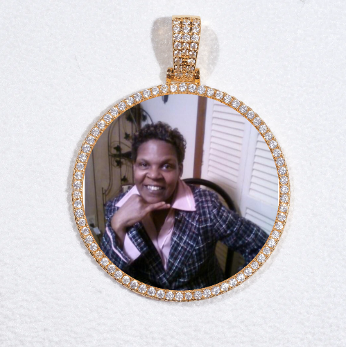 MEDIUM 3D CIRCLE CUSTOM PICTURE PENDANT
