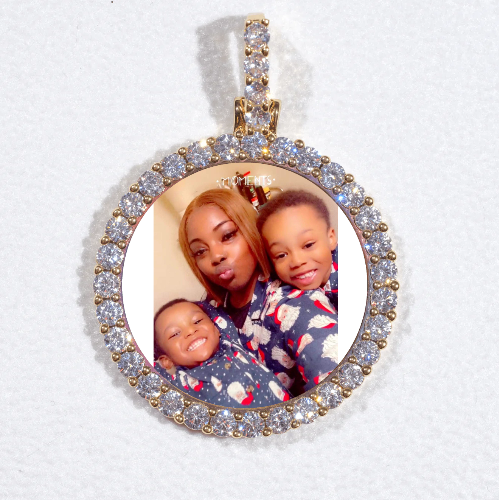 3D CIRCLE CUSTOM PICTURE PENDANT SMALL SIZE