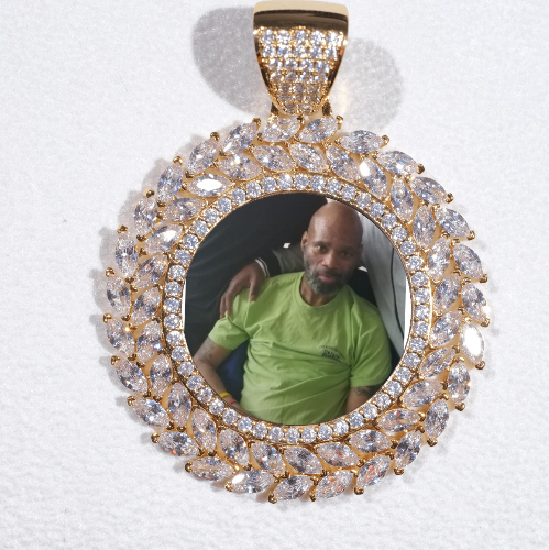 Large 3D Wheat Ear Custom Picture Pendant