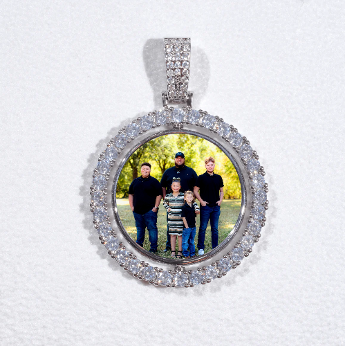 3D Spinning 2-Faced Custom Picture Pendant