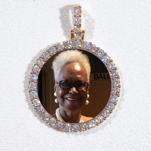 3D CIRCLE CUSTOM PICTURE PENDANT SMALL SIZE