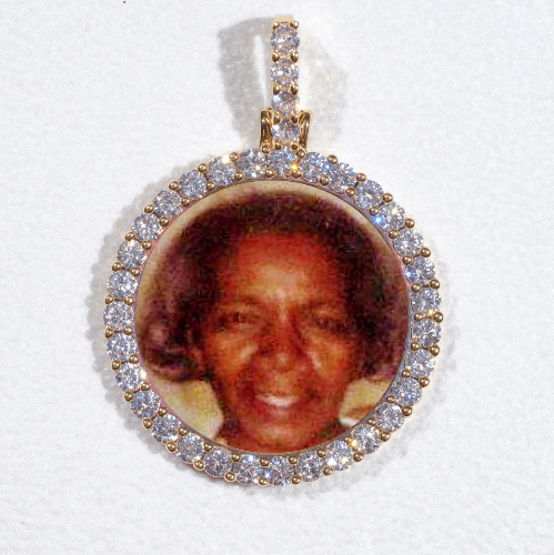 3D CIRCLE CUSTOM PICTURE PENDANT SMALL SIZE