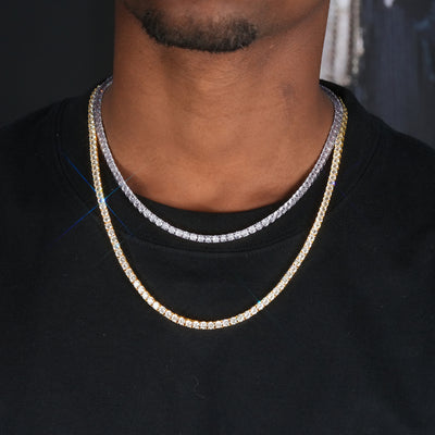 18K Gold-Plated 925 Sterling Silver AAA CZ Necklace