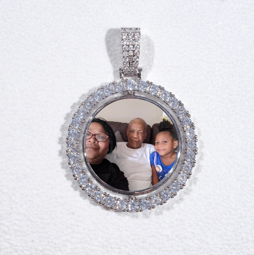 3D Spinning 2-Faced Custom Picture Pendant