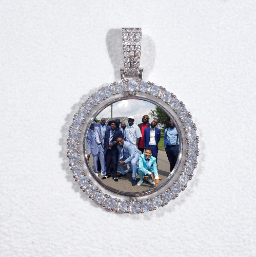 3D Spinning 2-Faced Custom Picture Pendant