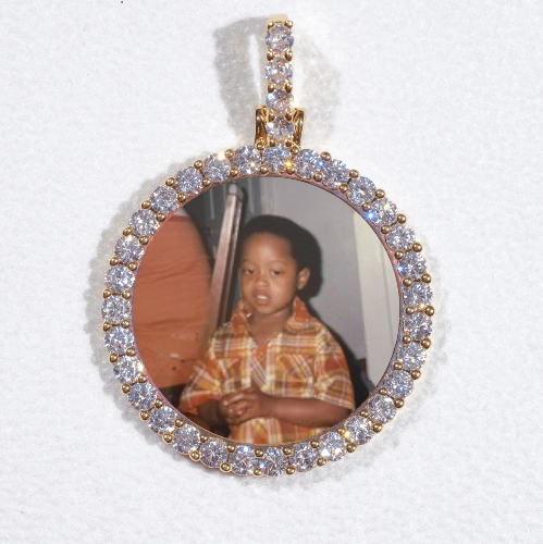 3D CIRCLE CUSTOM PICTURE PENDANT SMALL SIZE