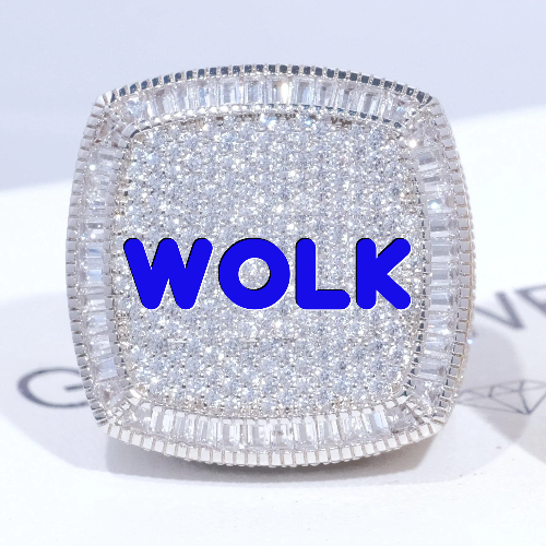 CUSTOM LETTER 3D ICED RING