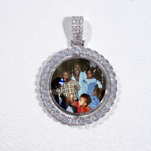 3D Spinning 2-Faced Custom Picture Pendant