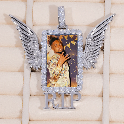 RIP WING 3D CUSTOM PICTURE PENDANT