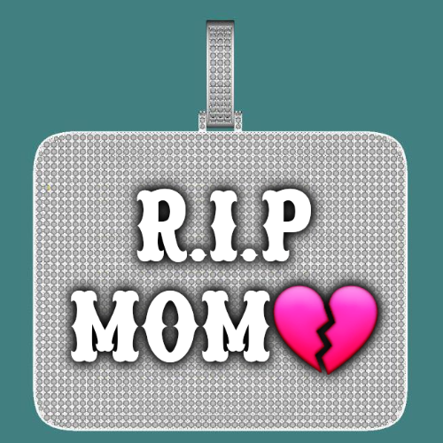 CUSTOM LETTER NECKLACE 3D BIG SQUARE