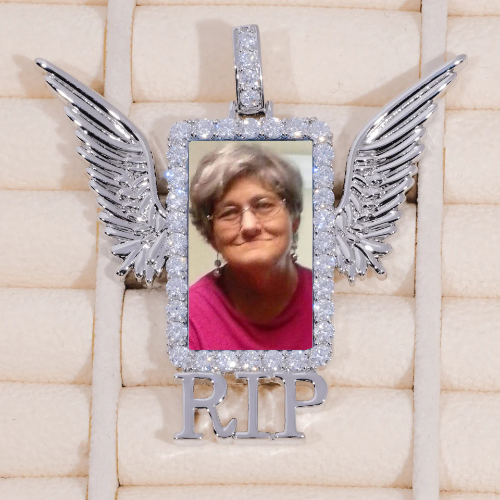 RIP WING 3D CUSTOM PICTURE PENDANT