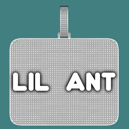 CUSTOM LETTER NECKLACE 3D BIG SQUARE