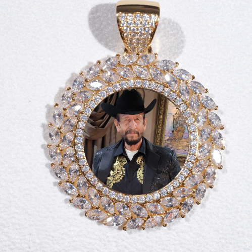 Large 3D Wheat Ear Custom Picture Pendant