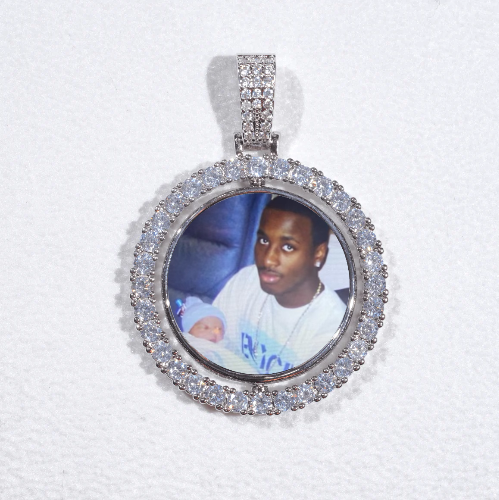 3D Spinning 2-Faced Custom Picture Pendant