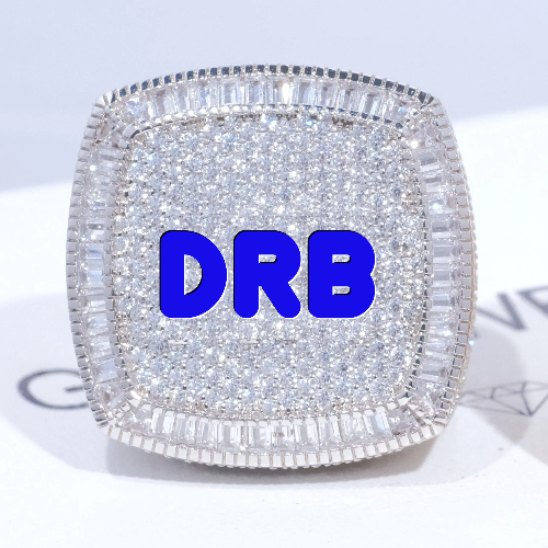 CUSTOM LETTER 3D ICED RING