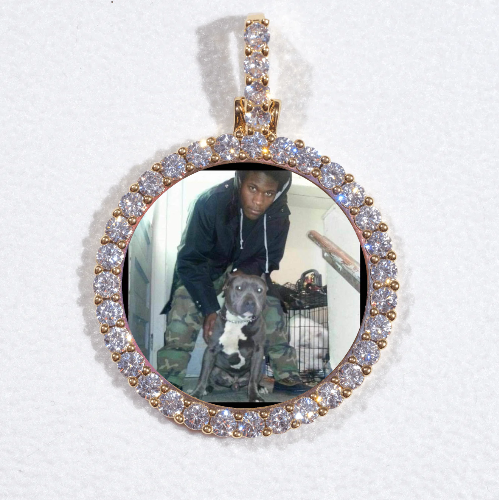 3D CIRCLE CUSTOM PICTURE PENDANT SMALL SIZE