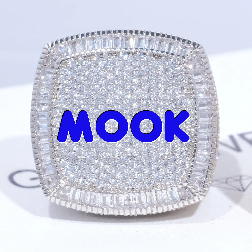 CUSTOM LETTER 3D ICED RING
