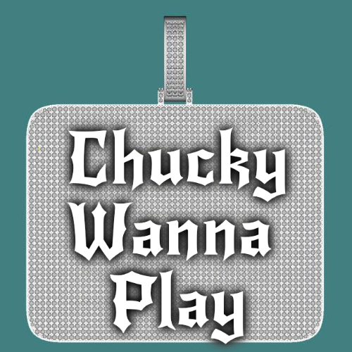 CUSTOM LETTER NECKLACE 3D BIG SQUARE
