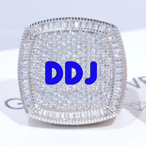CUSTOM LETTER 3D ICED RING