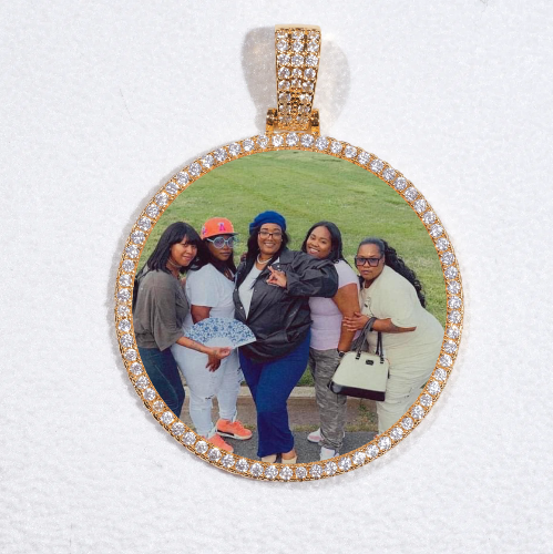 MEDIUM 3D CIRCLE CUSTOM PICTURE PENDANT