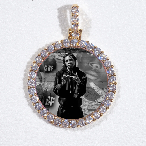 3D CIRCLE CUSTOM PICTURE PENDANT SMALL SIZE