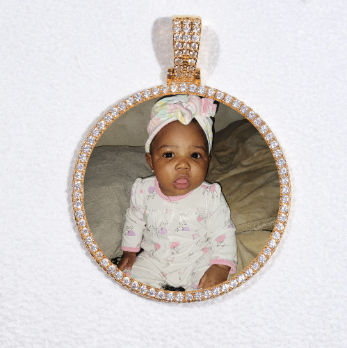 MEDIUM 3D CIRCLE CUSTOM PICTURE PENDANT