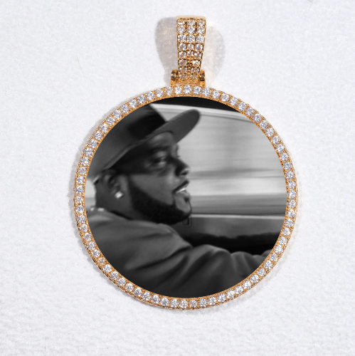 MEDIUM 3D CIRCLE CUSTOM PICTURE PENDANT