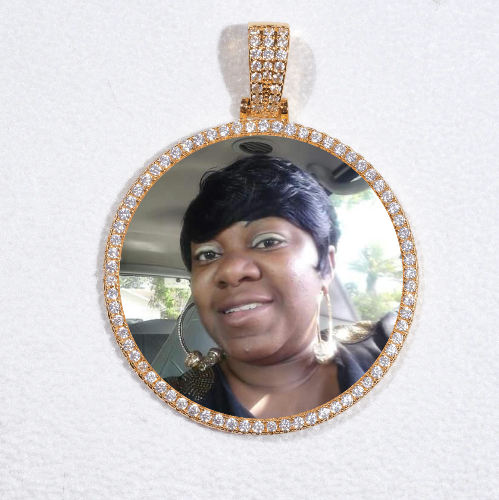 MEDIUM 3D CIRCLE CUSTOM PICTURE PENDANT