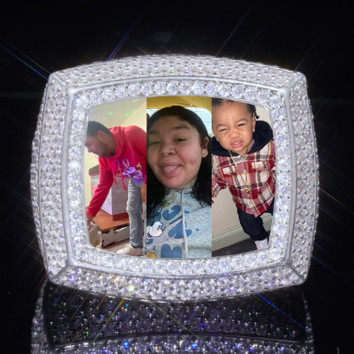 3D CUSTOM PICTURE ICED RING