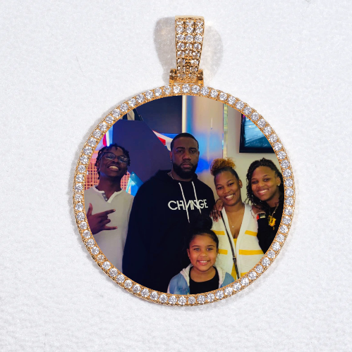 MEDIUM 3D CIRCLE CUSTOM PICTURE PENDANT