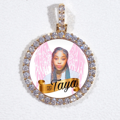 3D CIRCLE CUSTOM PICTURE PENDANT SMALL SIZE