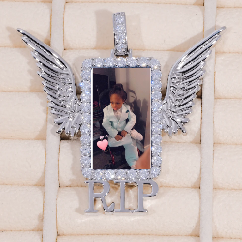 RIP WING 3D CUSTOM PICTURE PENDANT