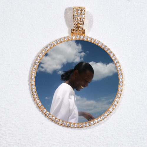 MEDIUM 3D CIRCLE CUSTOM PICTURE PENDANT