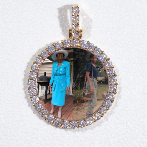 3D CIRCLE CUSTOM PICTURE PENDANT SMALL SIZE