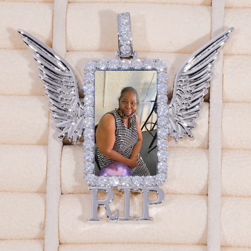 RIP WING 3D CUSTOM PICTURE PENDANT