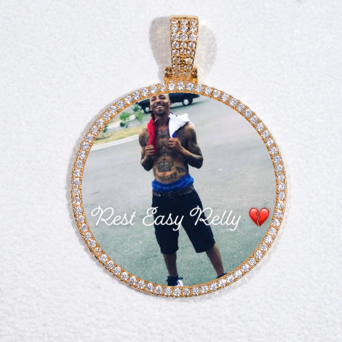 MEDIUM 3D CIRCLE CUSTOM PICTURE PENDANT