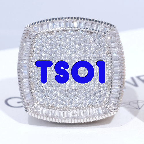 CUSTOM LETTER 3D ICED RING