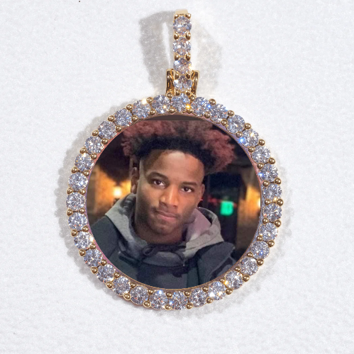3D CIRCLE CUSTOM PICTURE PENDANT SMALL SIZE