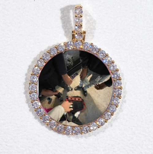 3D CIRCLE CUSTOM PICTURE PENDANT SMALL SIZE