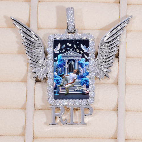 RIP WING 3D CUSTOM PICTURE PENDANT