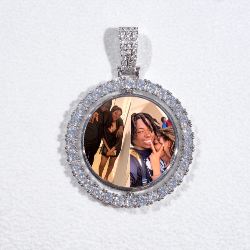 3D Spinning 2-Faced Custom Picture Pendant