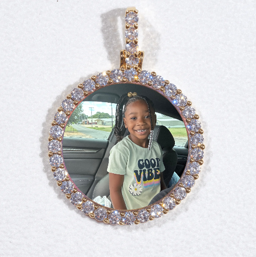 3D CIRCLE CUSTOM PICTURE PENDANT SMALL SIZE