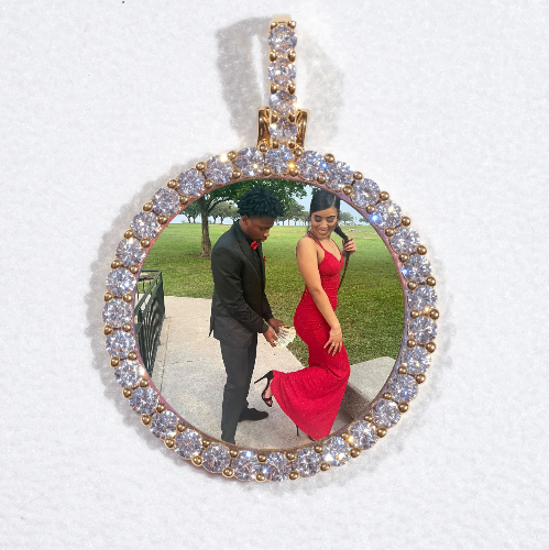 3D CIRCLE CUSTOM PICTURE PENDANT SMALL SIZE