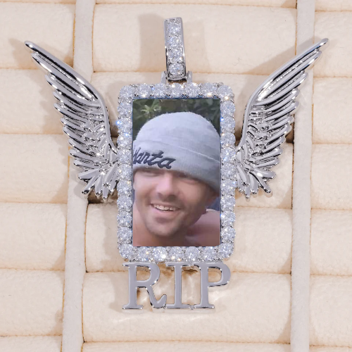 RIP WING 3D CUSTOM PICTURE PENDANT