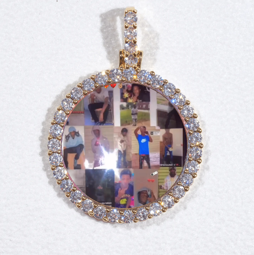 3D CIRCLE CUSTOM PICTURE PENDANT SMALL SIZE