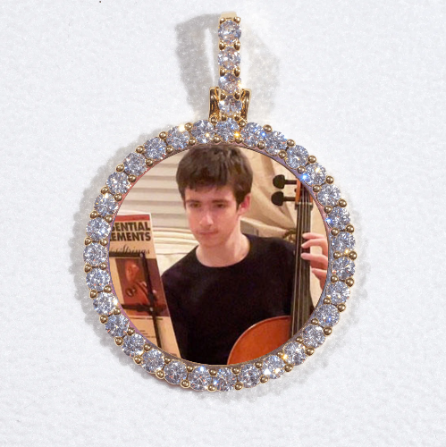 3D CIRCLE CUSTOM PICTURE PENDANT SMALL SIZE