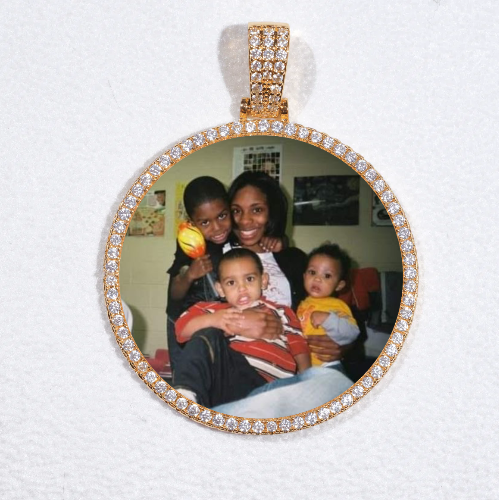 MEDIUM 3D CIRCLE CUSTOM PICTURE PENDANT